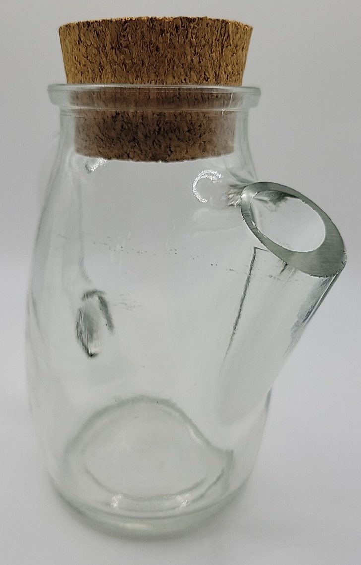 Westmoreland Snub Nose Clear Glass Pitcher With Cork
