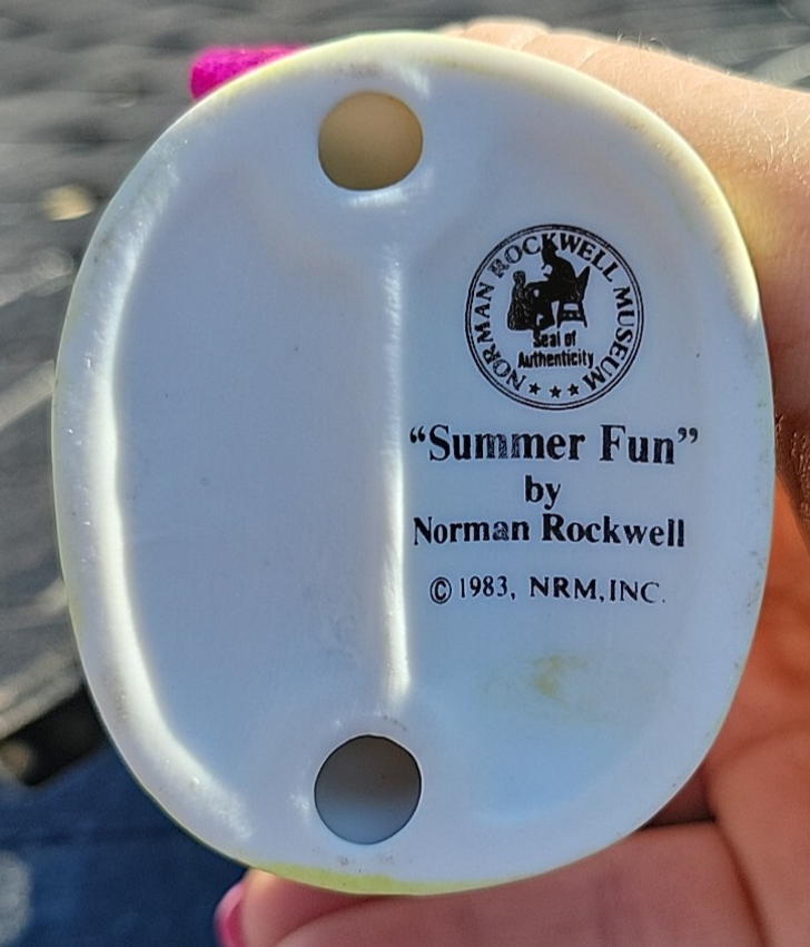 Vintage Norman Rockwell's SUMMER FUN Figurine 1983