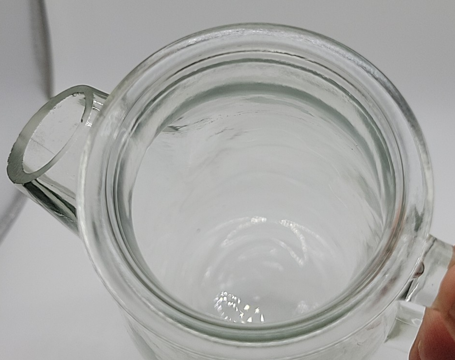 Westmoreland Snub Nose Clear Glass Pitcher With Cork
