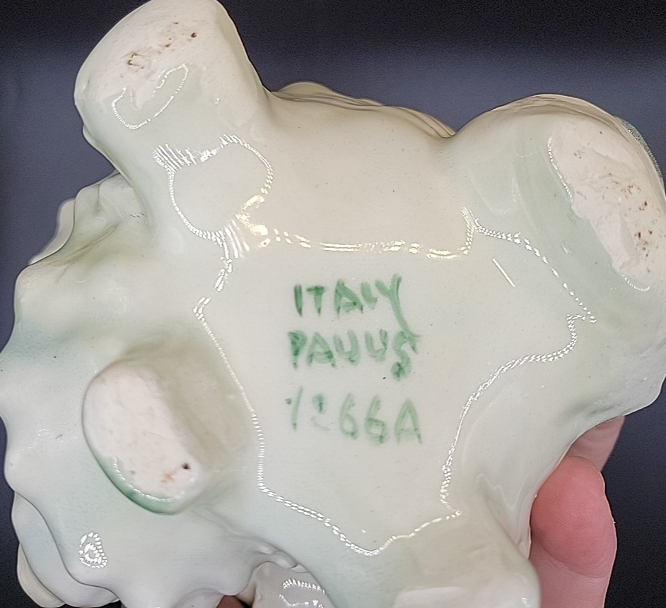 VINTAGE PAUL'S GIFTS CONCH SHELL PLANTER ITALY NOS 4266A