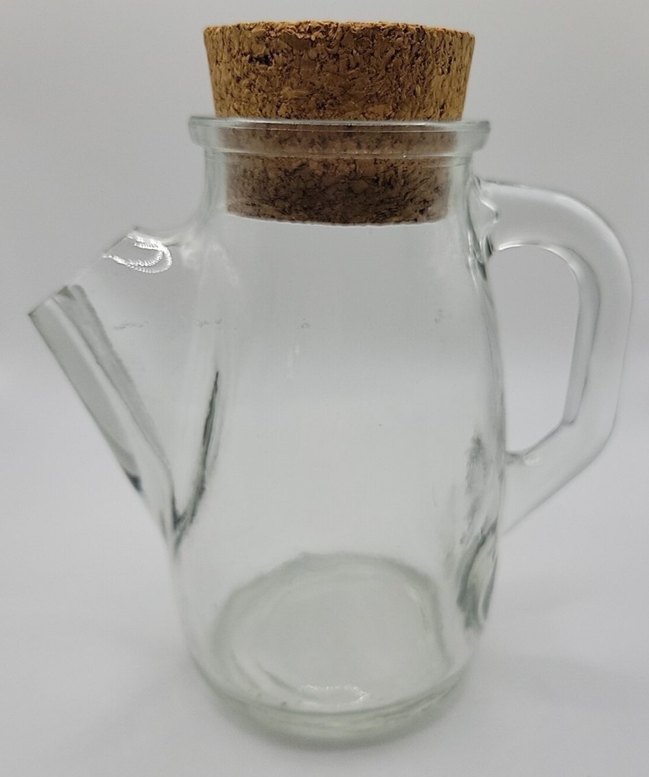Westmoreland Snub Nose Clear Glass Pitcher With Cork