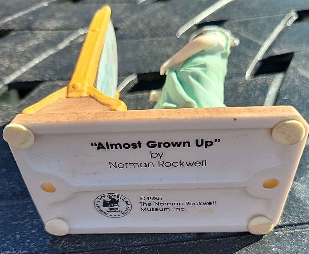 Vintage Norman Rockwell's ALMOST GROWN UP Figurine NRM Collection 1985