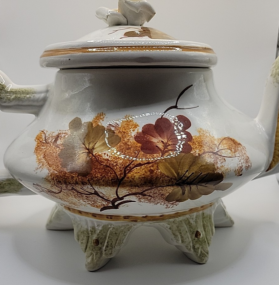 VINTAGE PAUL'S GIFTS COOKIE JAR NOVELTY COOKIE JAR 70'S FLORAL DESIGN NOS 728