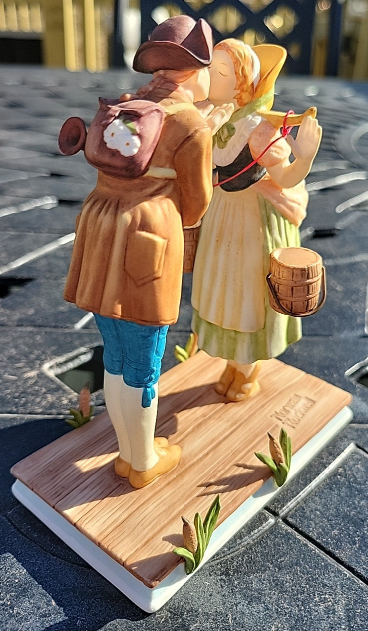 Vintage Norman Rockwell's THE MILKMAID Figurine Gorham LE 1483/15000