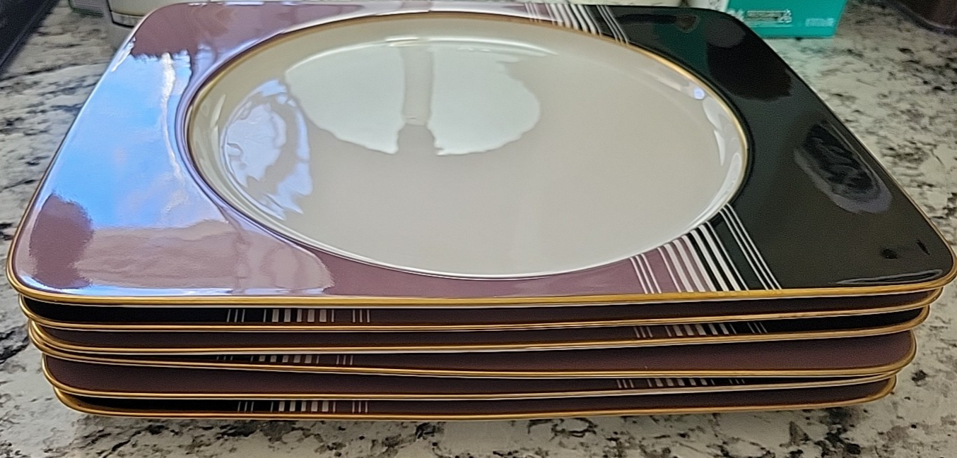 DANIEL HECHTER A3125 COMPLEMENTS MAUVE BONE CHINA PLATE MCM