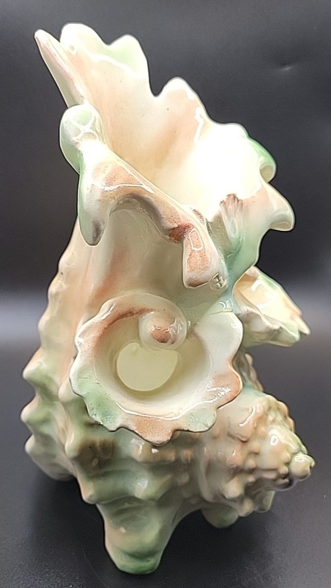 VINTAGE PAUL'S GIFTS CONCH SHELL PLANTER ITALY NOS 4266A
