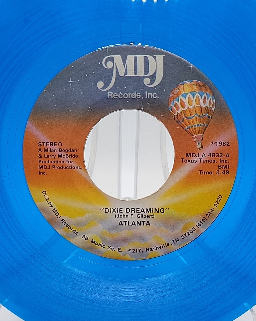 Atlanta DIXIE DREAMING - MEDLEY OF THE STARS MDJ Records Blue 45 1982