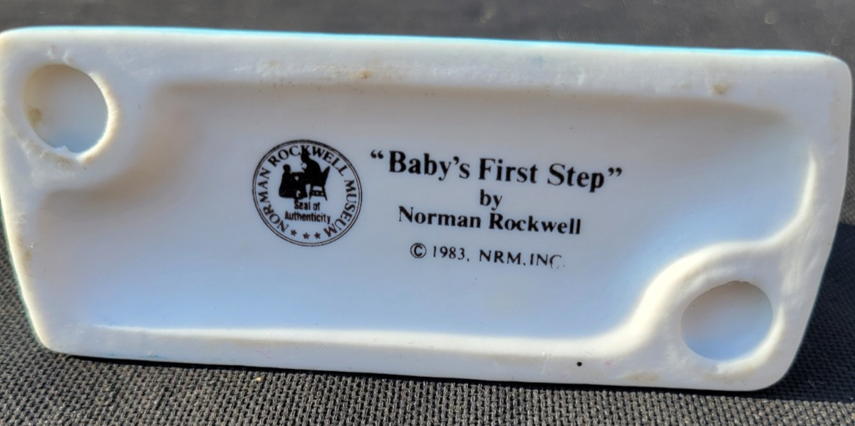 Vintage Norman Rockwell BABY'S FIRST STEP Figurine 1983