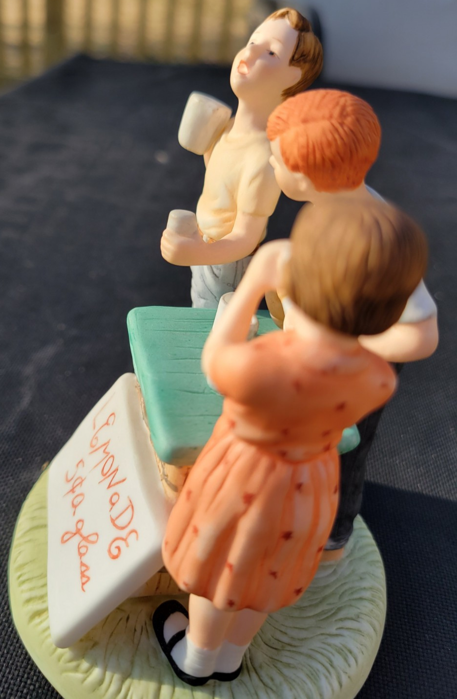 Vintage Norman Rockwell LEMONADE STAND Gorham Figurine LE 508/15000 1986