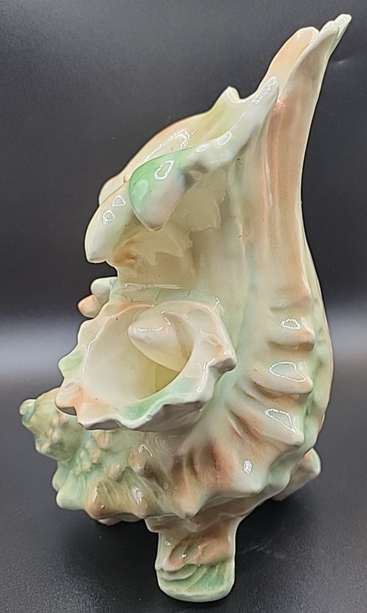 VINTAGE PAUL'S GIFTS CONCH SHELL PLANTER ITALY NOS 4266A