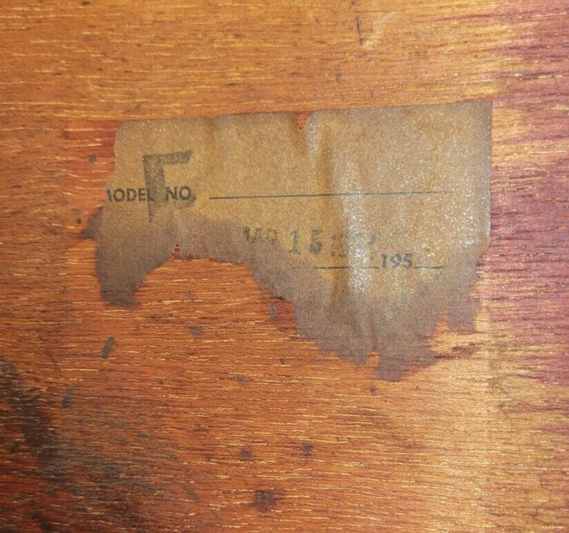 Vintage MCM Spray to Fade Coffee Table w Secret Drawers