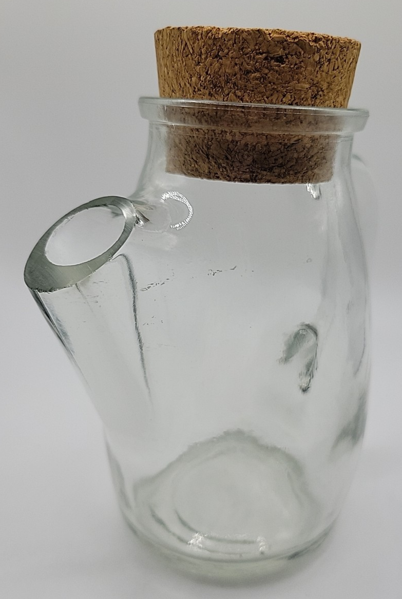 Westmoreland Snub Nose Clear Glass Pitcher With Cork