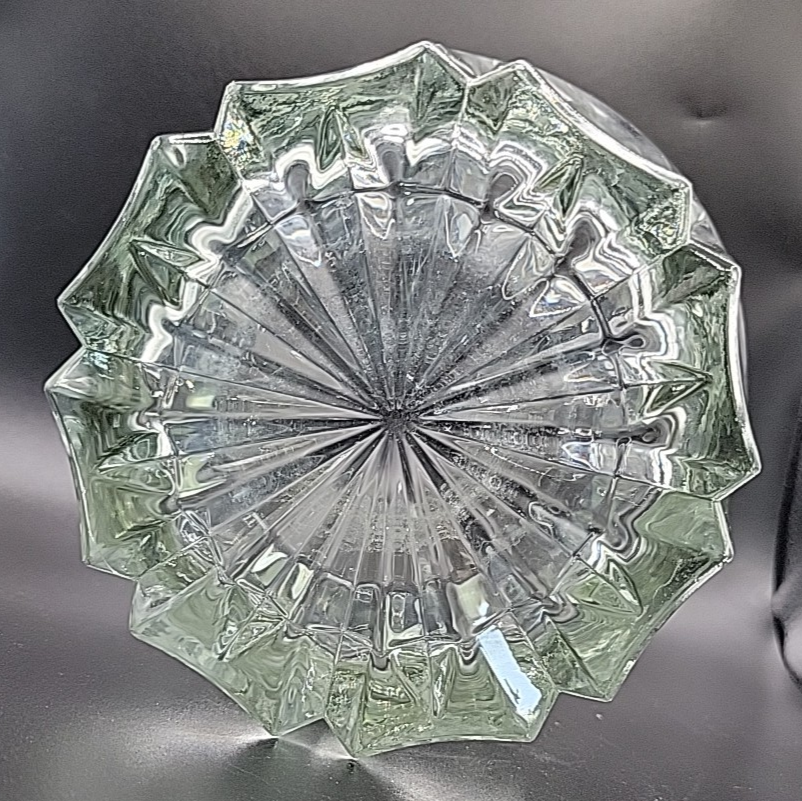 VINTAGE PRINCESS HOUSE 1980'S CRYSTAL ETCHED FLORAL ICE BUCKET