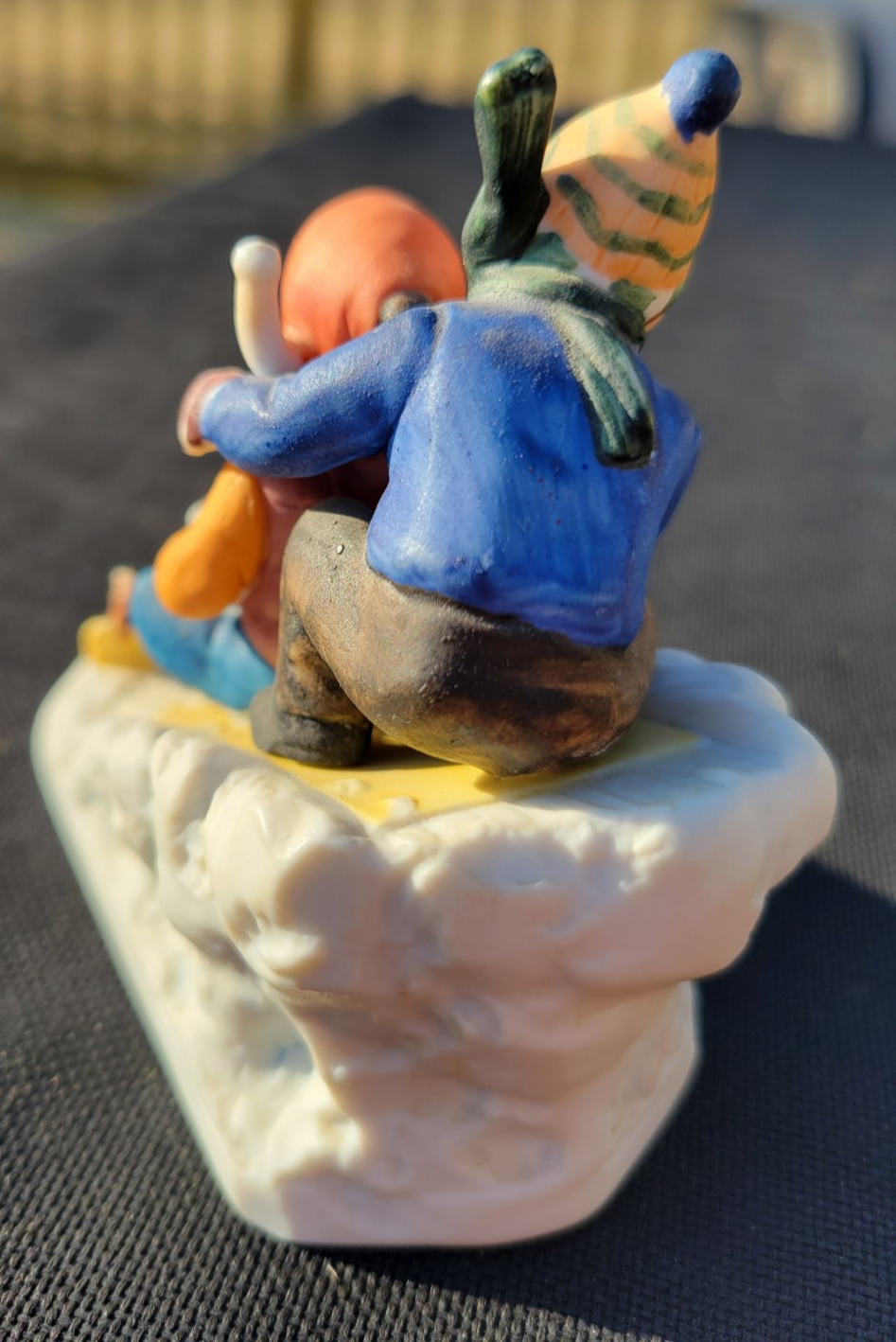 Vintage Norman Rockwell Bobsled DOWNHILL RACER 1983 Figurine