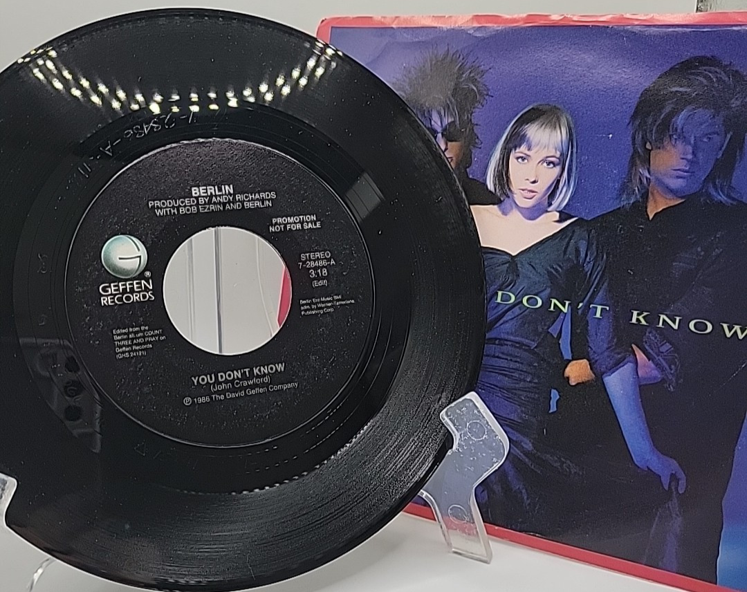 Berlin YOU DON'T KNOW Geffen Records 45 Promo 1986