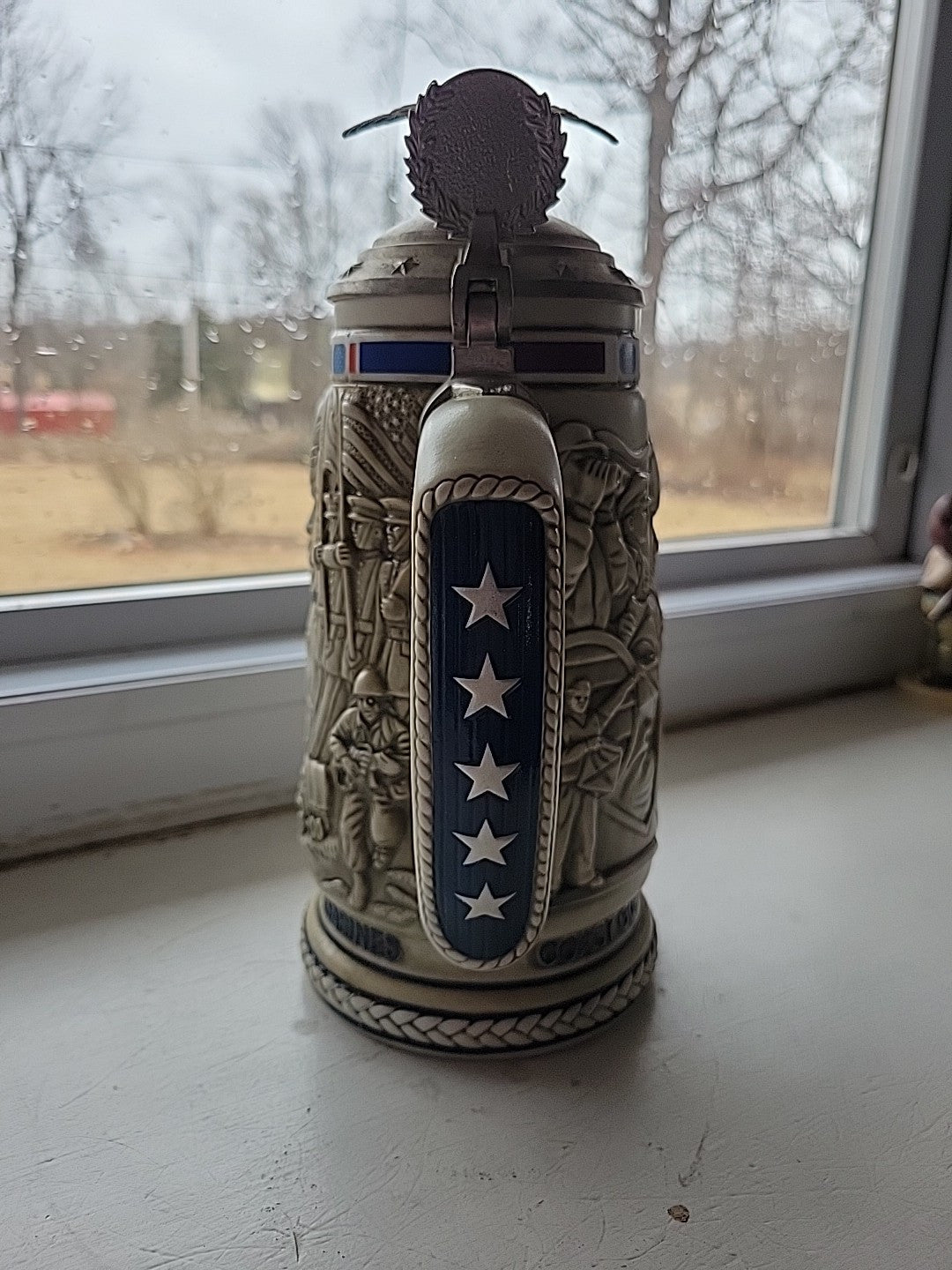 Avon Beer Stein Tribute To The American Armed Forces 1990 Ceramarte