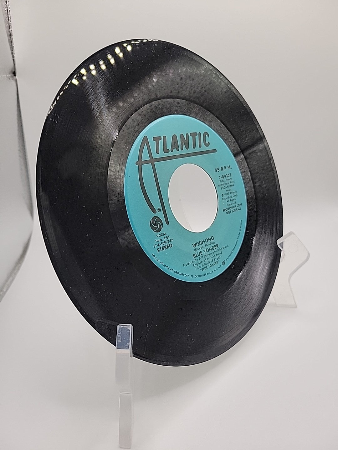 Windsong BLUE YONDER Atlantic Records 45 Promo 1987