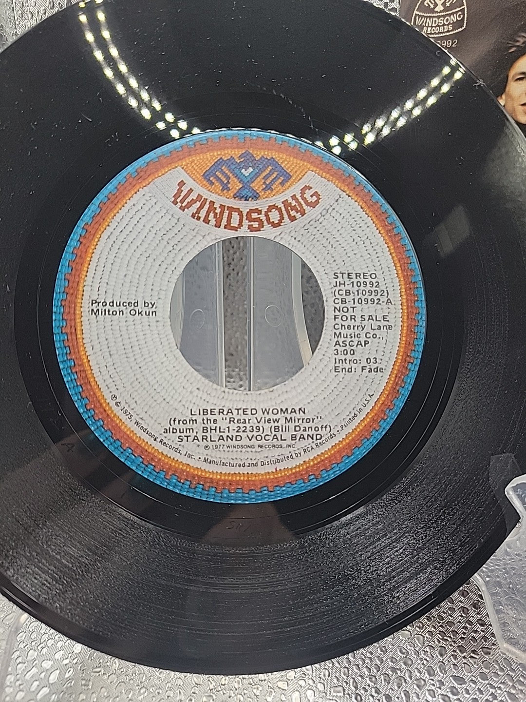 Windsong Records Promo Starland Vocal Band 'Liberated Woman' 1977 CB10992 45