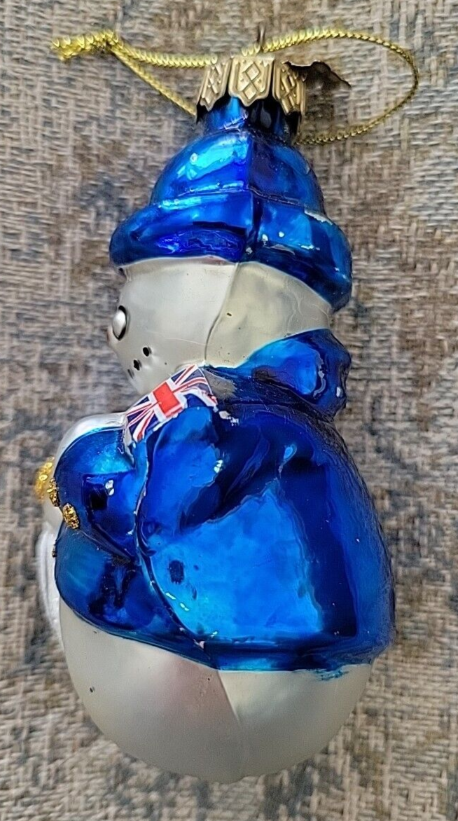 2001 Thomas Pacconi Classics, Tree Ornament Christmas Union Jack Snowman