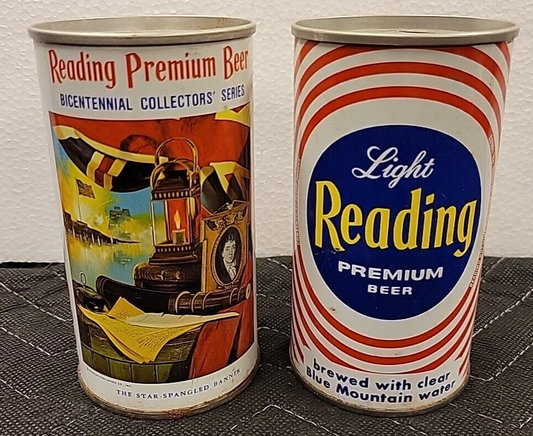 1976 Reading Premium Pull Tab Bicentennial Star Spangled Banner Empty 12oz Can