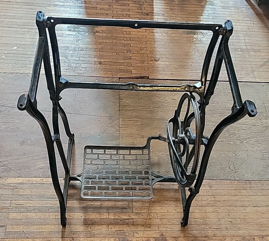Vintage Treadle Sewing Machine Base Perfect for Repurposing Wrought Iron
