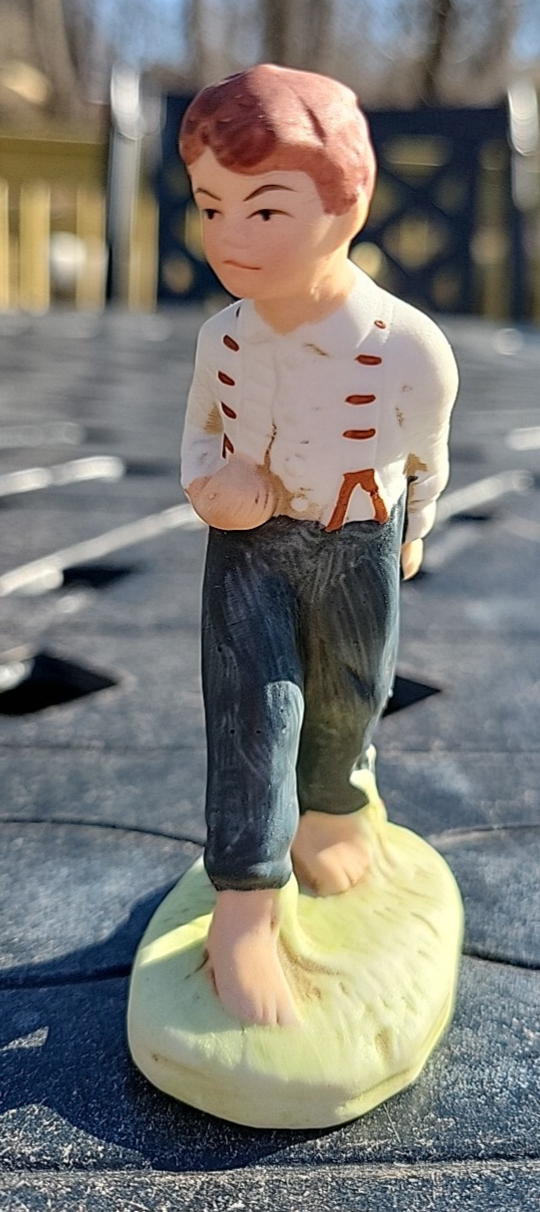 Vintage Norman Rockwell School Boy Figurine by Dave Grossman SEP Collection 1979