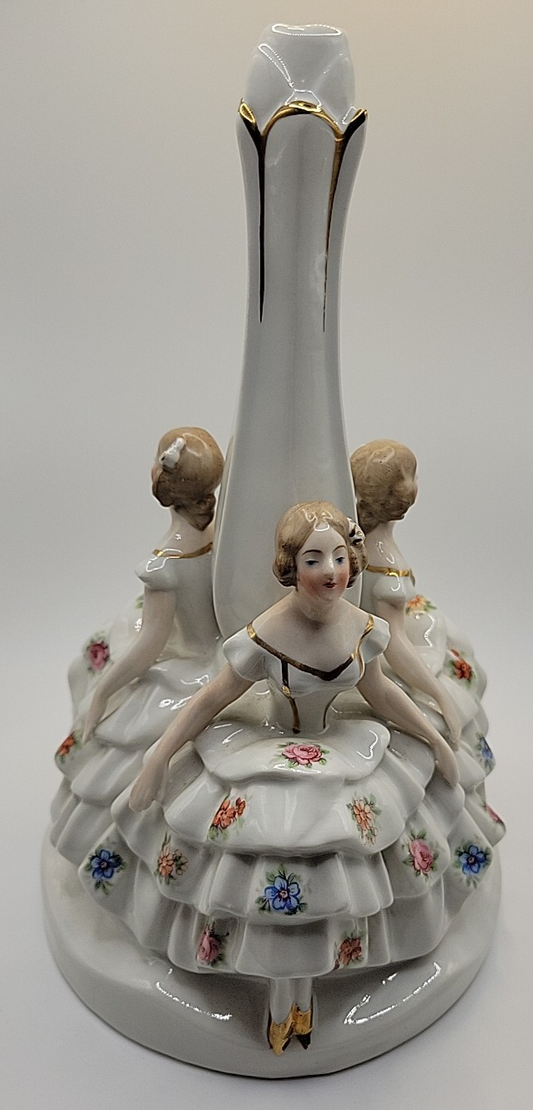VINTAGE SITTING LADIES BOUDOIR LAMP BASE ONLY NOS PAUL'S GIFTS