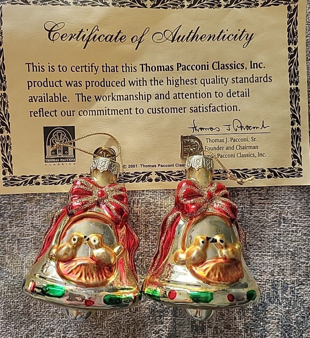 2001 Thomas Pacconi Classics, Tree Ornament Christmas Bell