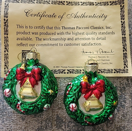 2001 Thomas Pacconi Classics, Tree Ornament Christmas Wreath