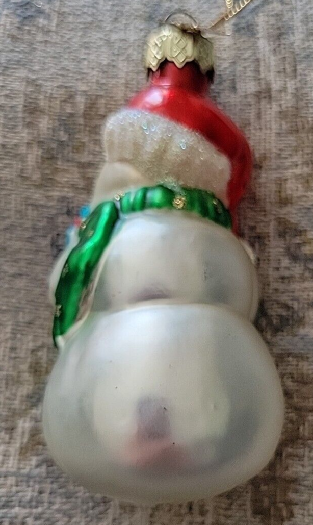 2001 Thomas Pacconi Classics, Tree Ornament Christmas Snowman w Deer