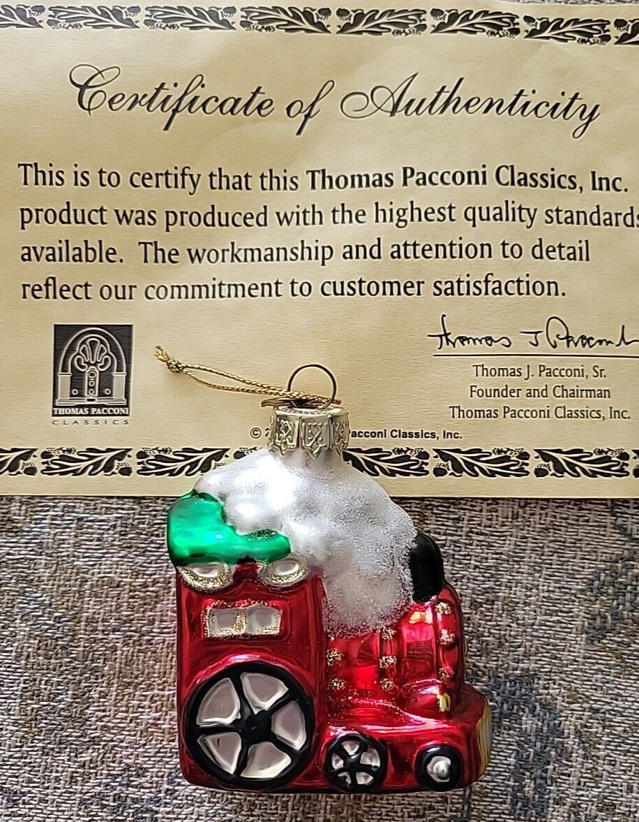 2001 Thomas Pacconi Classics, Tree Ornament Christmas Train Engine Locomotive