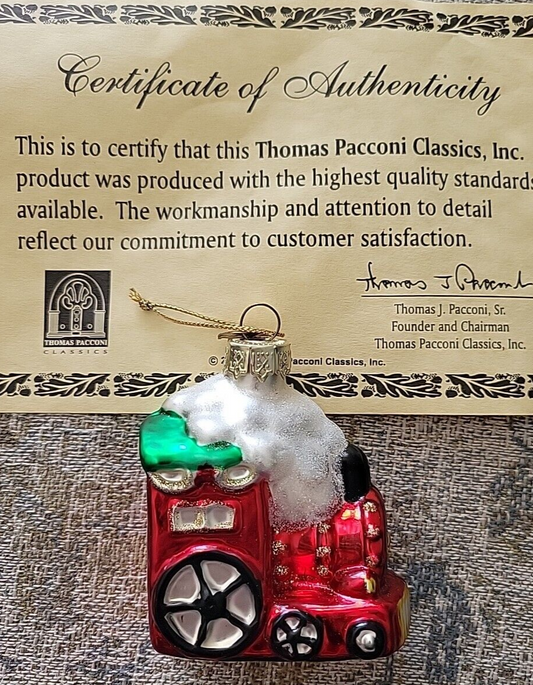 2001 Thomas Pacconi Classics, Tree Ornament Christmas Train Engine Locomotive