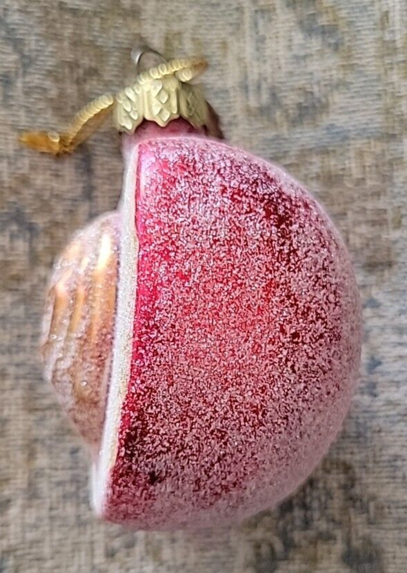 2001 Thomas Pacconi Classics, Tree Ornament Frosted Sliced Peach