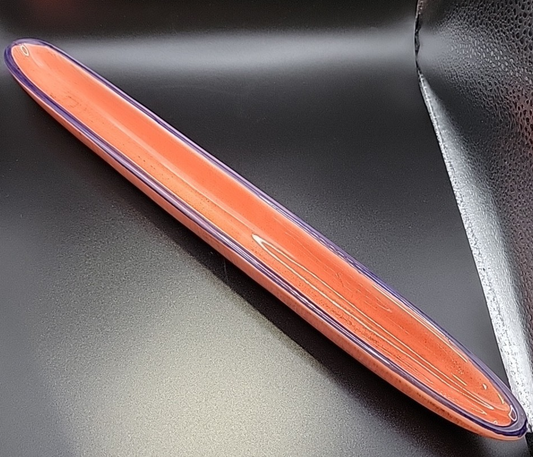 Blood Orange & Purple Ceramic Olive Tray Charcuterie 15" Over and Back Inc.