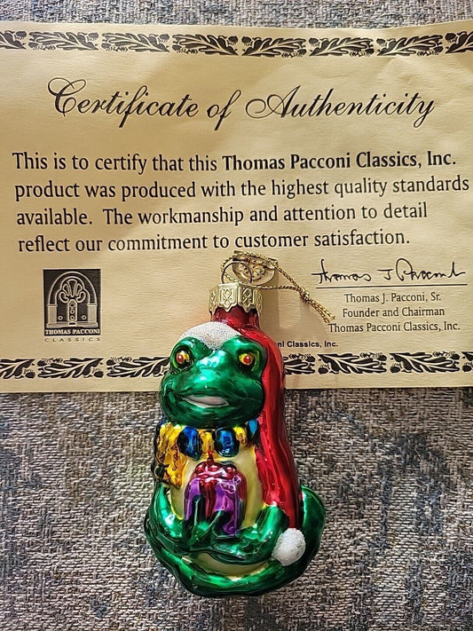 2001 Thomas Pacconi Classics, Tree Ornament Christmas Toad