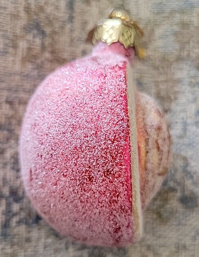 2001 Thomas Pacconi Classics, Tree Ornament Frosted Sliced Peach