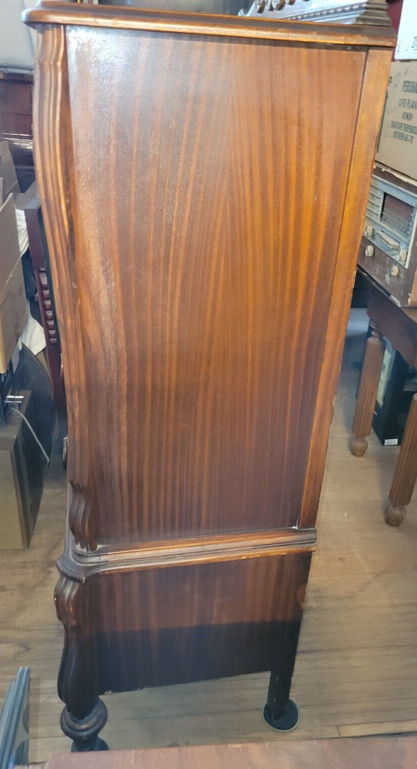 Vintage Walnut Mens Chest of Drawers Tall Boy Dresser Matches Wardrobe Bed 1930s