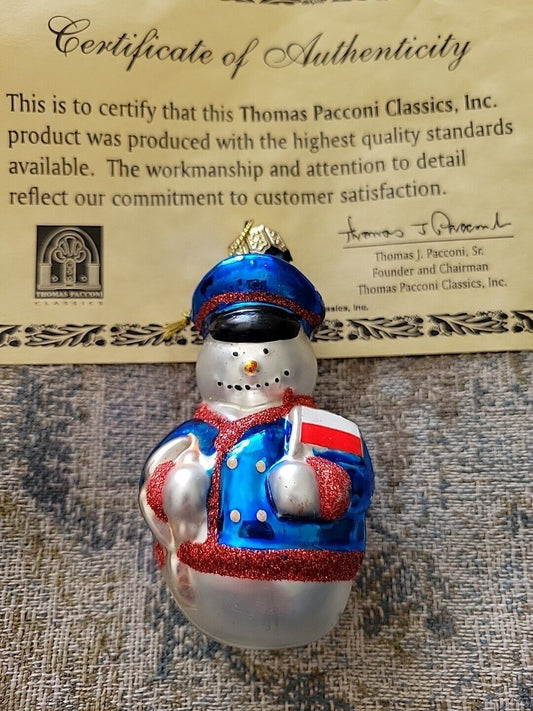 2001 Thomas Pacconi Classics, Tree Ornament Christmas Poland Snowman