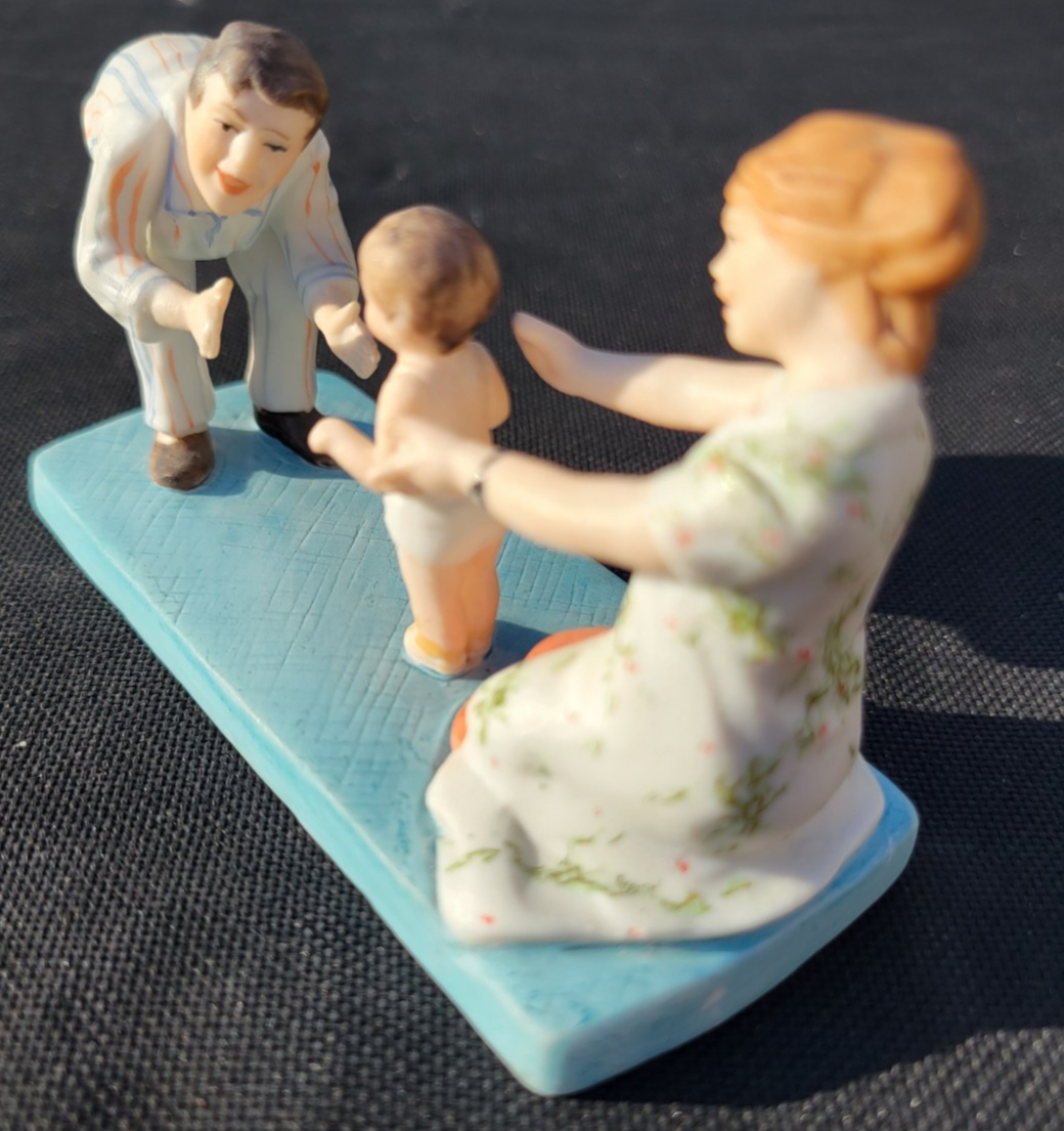 Vintage Norman Rockwell BABY'S FIRST STEP Figurine 1983