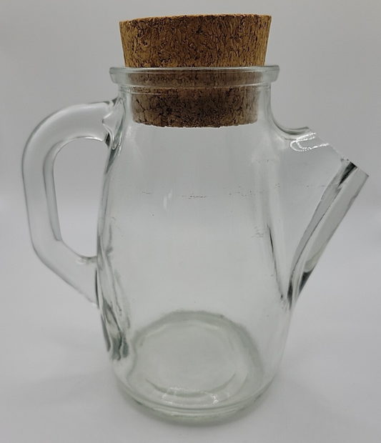 Westmoreland Snub Nose Clear Glass Pitcher With Cork