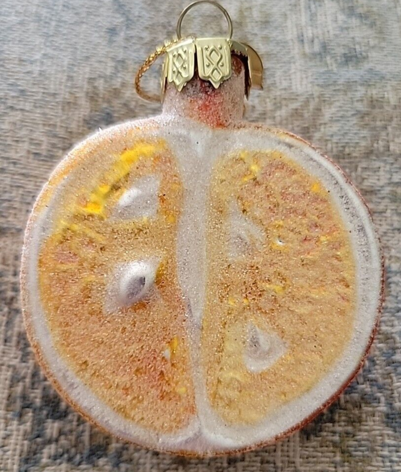2001 Thomas Pacconi Classics, Tree Ornament Frosted Sliced Orange