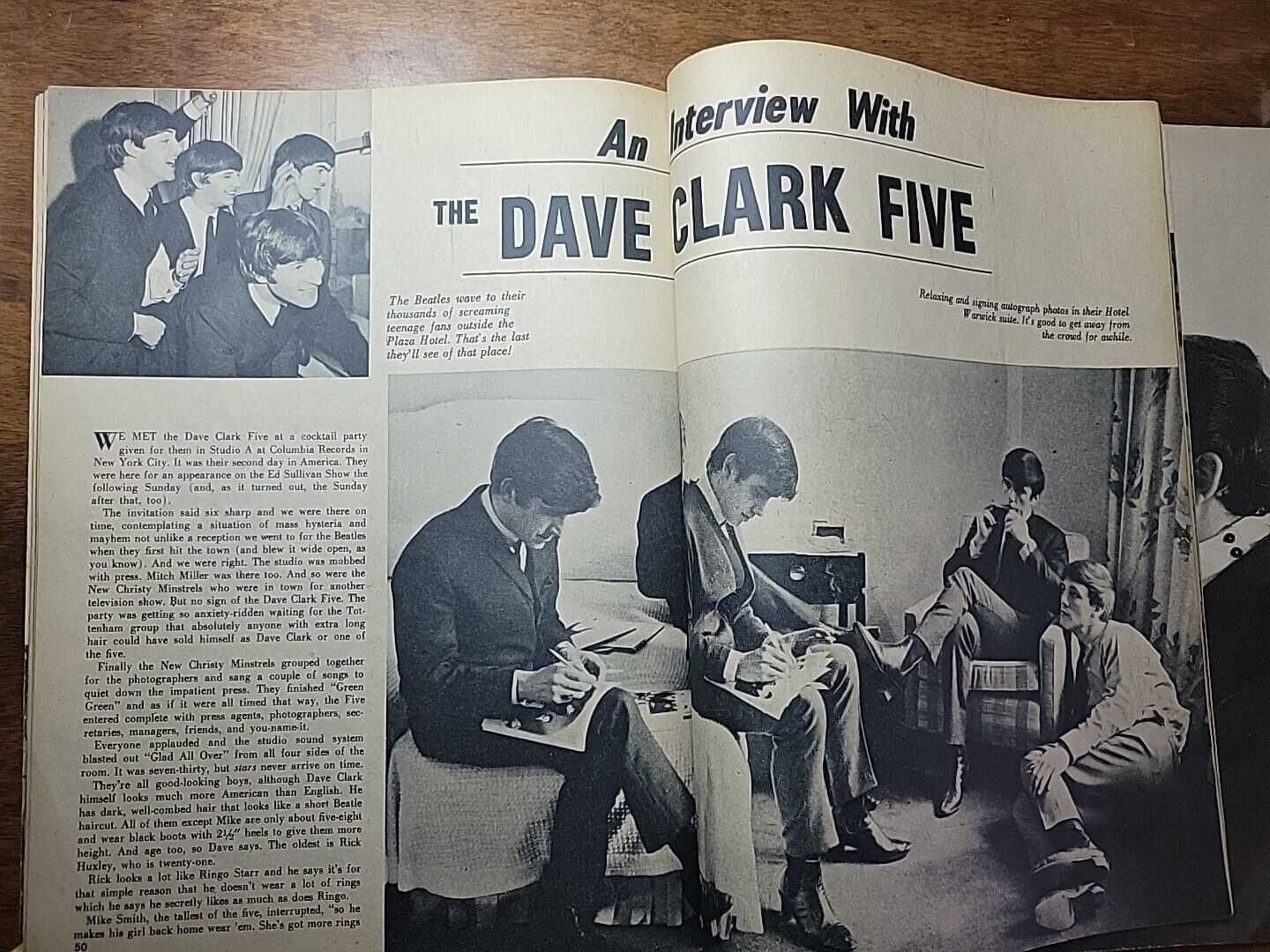 'Dave Clark 5 vs The Beatles' Popular Annual Magazine 1964