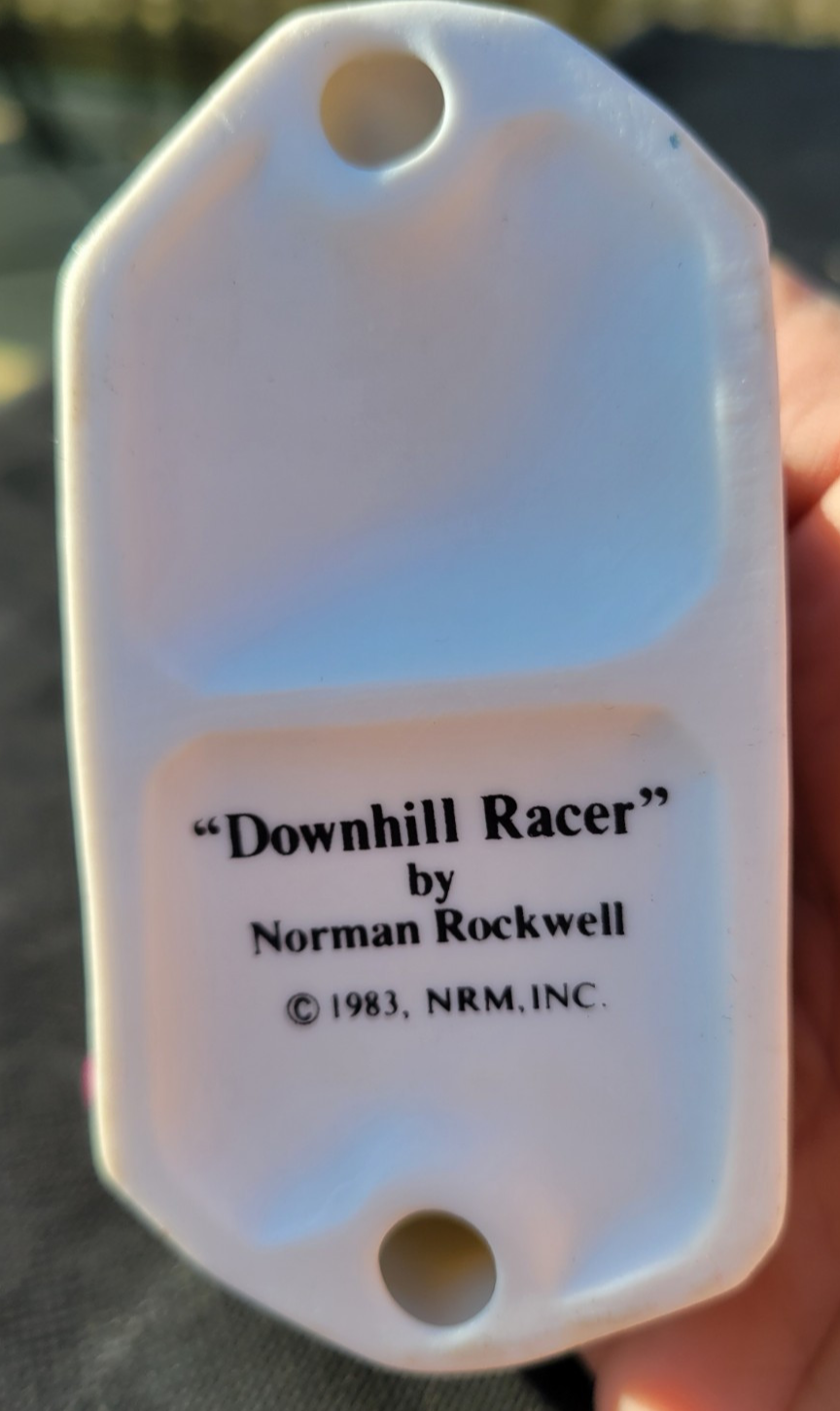 Vintage Norman Rockwell Bobsled DOWNHILL RACER 1983 Figurine