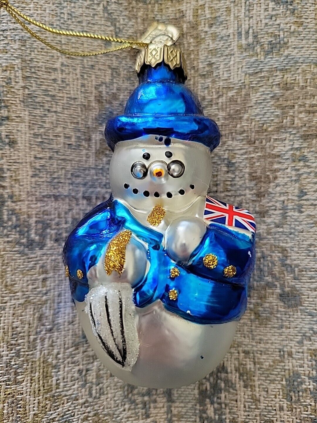 2001 Thomas Pacconi Classics, Tree Ornament Christmas Union Jack Snowman