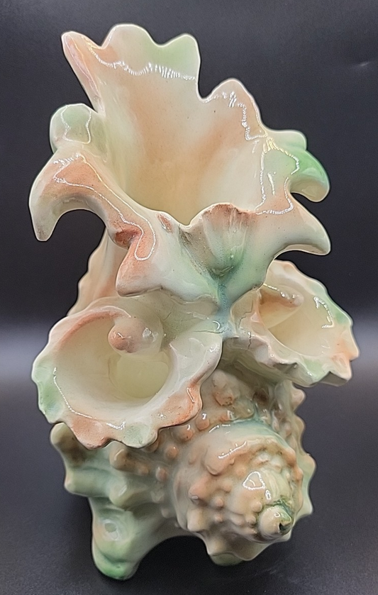 VINTAGE PAUL'S GIFTS CONCH SHELL PLANTER ITALY NOS 4266A