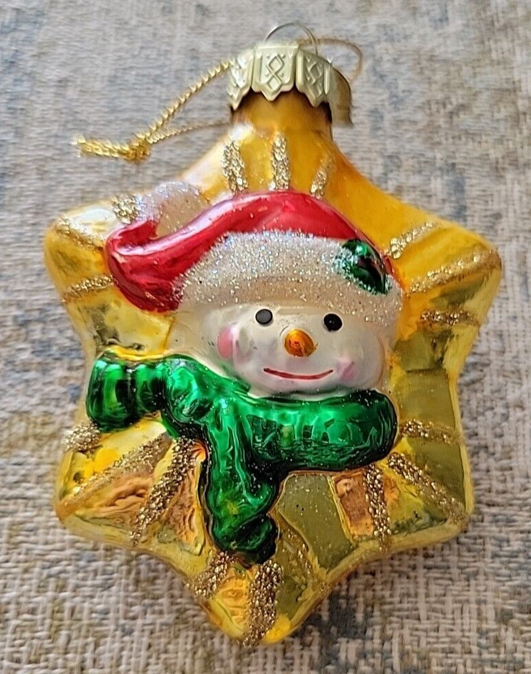 2001 Thomas Pacconi Classics, Tree Ornament Christmas Snowman on Star