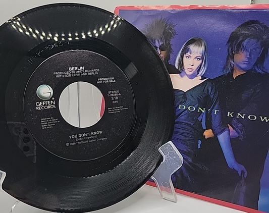 Berlin YOU DON'T KNOW Geffen Records 45 Promo 1986