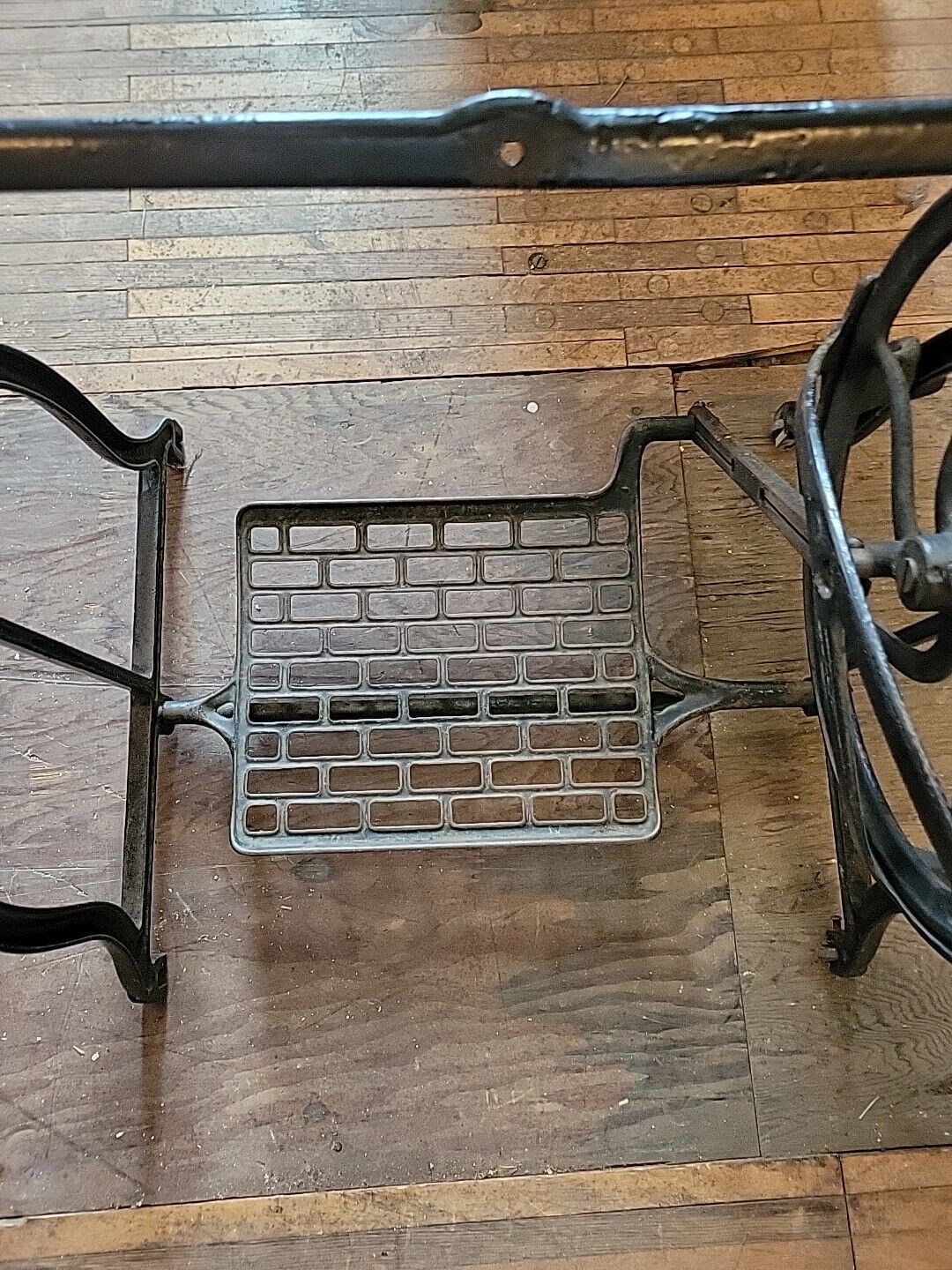 Vintage Treadle Sewing Machine Base Perfect for Repurposing Wrought Iron