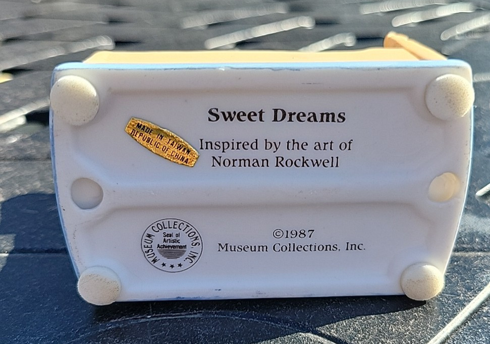 Vintage Norman Rockwell SEP Collection SWEET DREAMS Figurine 1987