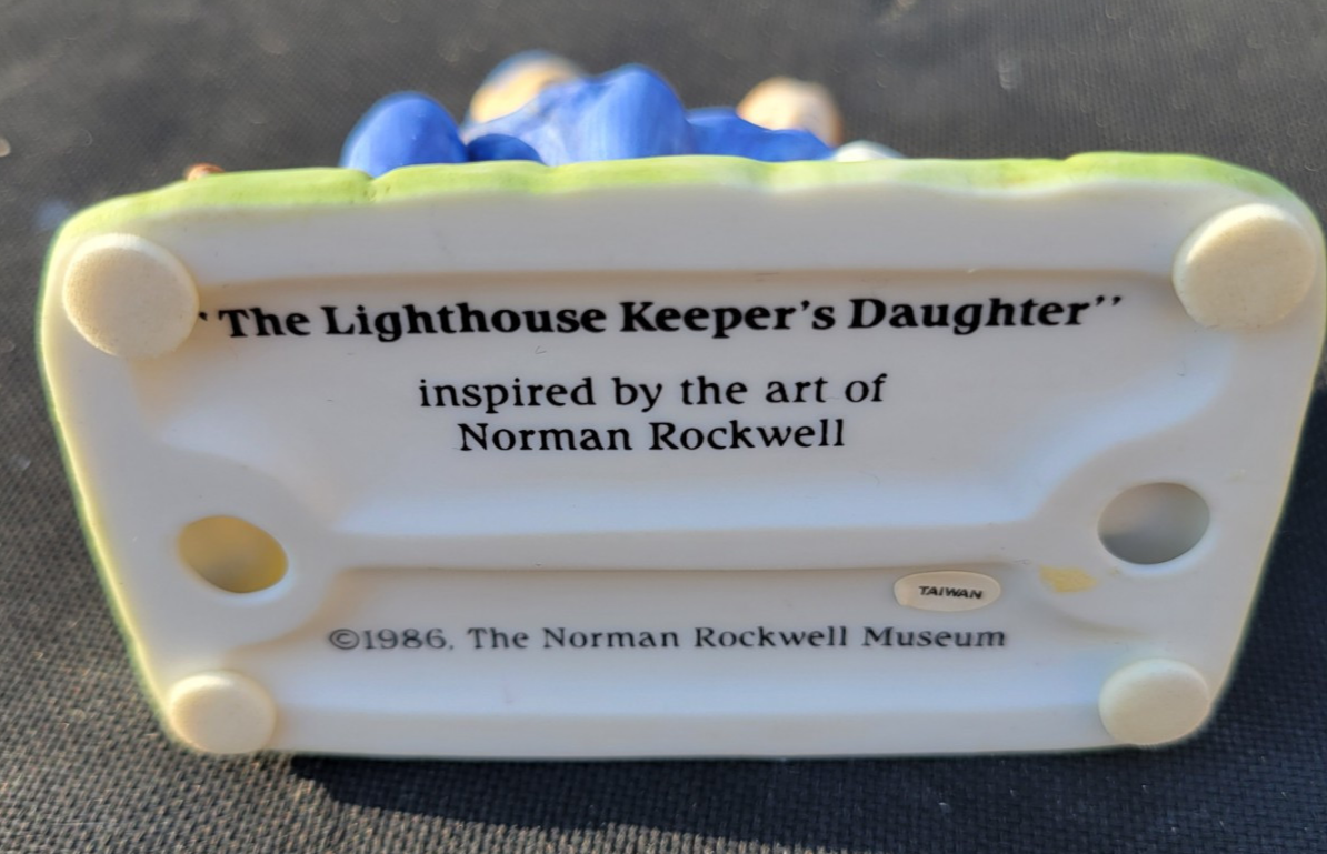 Vintage Norman Rockwell THE LIGHTHOUSE KEEPER'S DAUGHTER Figurine 1986